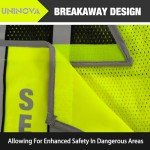 UNINOVA Reflective Security Vest with Pockets