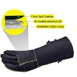 Heat Resistant Leather Welding Gloves for Adults