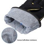 Heat Resistant Leather Welding Gloves for Adults