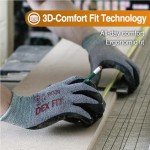 DEX FIT FN330 Nitrile Work Gloves, 3 Pairs