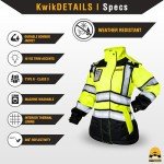 Hi Vis Women's Insulated Safety Bomber Jacket