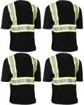 High Visibility Reflective Safety T-Shirt for Men