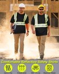 High Visibility Reflective Safety T-Shirt for Men