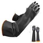 22" Heavy Duty Chemical Resistant Latex Gloves