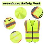 Custom Reflective Safety Vest with Pockets - Yellow