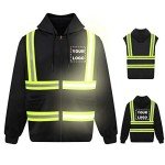 High Visibility Safety Hoodie with Removable Sleeves