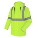 High Visibility Waterproof Rain Jacket for Men/Women