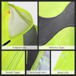 High Visibility Waterproof Rain Jacket for Men/Women