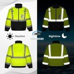 High Visibility Reflective Safety Jacket with Pockets