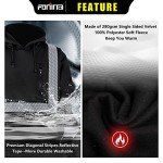 Men's High Visibility Safety Fleece Hoodie, Black XL