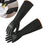 22" Heavy Duty Chemical Resistant Latex Gloves