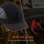 Skullerz 8950 Black Bump Cap for Safety