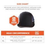 Skullerz 8950 Black Bump Cap for Safety
