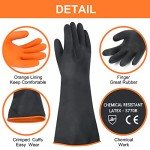 18" XL Latex Chemical Resistant Heavy-Duty Gloves