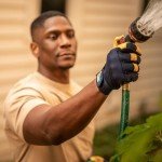 Men's Leather Palm Work Gloves - Heavy Duty