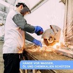 Long Chemical Resistant Rubber Gloves - Medium Size