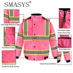 Hi-Viz Waterproof Bomber Jacket with Detachable Hood