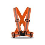 Neon Orange Reflective Safety Vest for Outdoors