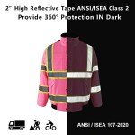 Hi-Viz Waterproof Bomber Jacket with Detachable Hood