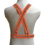 Neon Orange Reflective Safety Vest for Outdoors