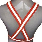 Neon Orange Reflective Safety Vest for Outdoors