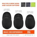 Lightweight Baseball Cap Bump Helmet - Black