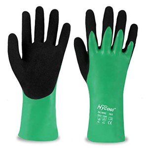 Chemical Resistant Nitrile Coated Safety Gloves - Large