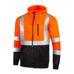 High Visibility Hoodie Sweater - Orange, ANSI Approved