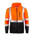 High Visibility Hoodie Sweater - Orange, ANSI Approved