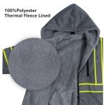 Men's High Visibility Reflective Safety Hoodie, Grey