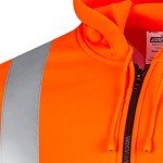 High Visibility Hoodie Sweater - Orange, ANSI Approved