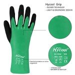 Chemical Resistant Nitrile Coated Safety Gloves - Large