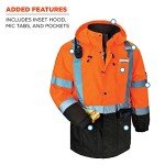Reflective Winter Safety Jacket - ANSI Compliant