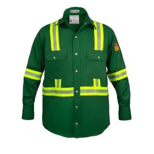 Flame Resistant Hi-Vis FR Shirt - Small Green