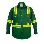 Flame Resistant Hi-Vis FR Shirt - Small Green