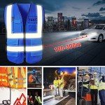 Men's Custom High-Visibility Safety Vest with Pockets