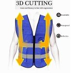 High Visibility Reflective Safety Vest with Pockets