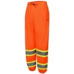 High Visibility Reflective Safety Mesh Pants - Orange