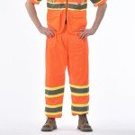 High Visibility Reflective Safety Mesh Pants - Orange