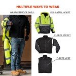 High Visibility Reflective Winter Bomber Jacket