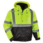 High Visibility Reflective Winter Bomber Jacket