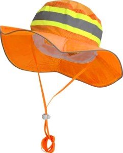 Ironwear Adjustable Booney Hat - Orange, Large