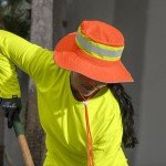 Ironwear Adjustable Booney Hat - Orange, Large