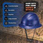 Beguiled Blue Carbon Fiber OSHA Hard Hat