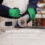 Chemical Resistant Nitrile Coated Safety Gloves - Large