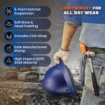 Beguiled Blue Carbon Fiber OSHA Hard Hat