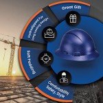 Beguiled Blue Carbon Fiber OSHA Hard Hat