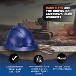 Beguiled Blue Carbon Fiber OSHA Hard Hat