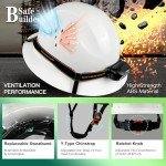 SAFEBUILDER G1C Full Brim Hard Hat with Light
