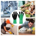 Chemical Resistant Nitrile Coated Safety Gloves - Large